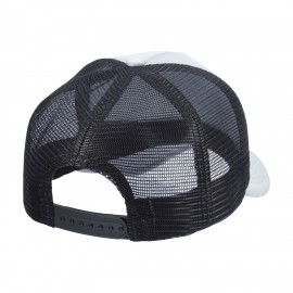 Boné Trucker Poliéster Cinza com tela Preta - Cód 210