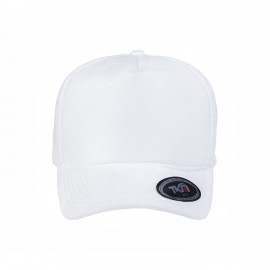 Boné 5 Painéis Camurça Furadinho Branco - Cód 849