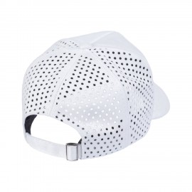 Boné 5 Painéis Camurça Furadinho Branco - Cód 849